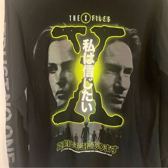 Rucking Fotten X-Files T-Shirt Longsleeve Medium Trust No One - Picture 3 of 7